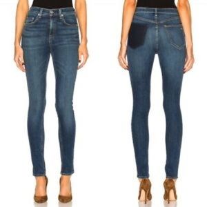RAG & BONE Dive Jeans Eddy Wash High Rise Skinny Jeans Size 27